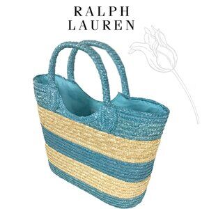 Ralph Lauren Straw Beach Bag Purse
